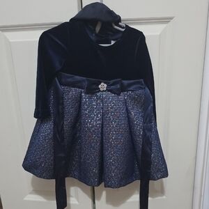 Elegant Navy Blue Kids Coat